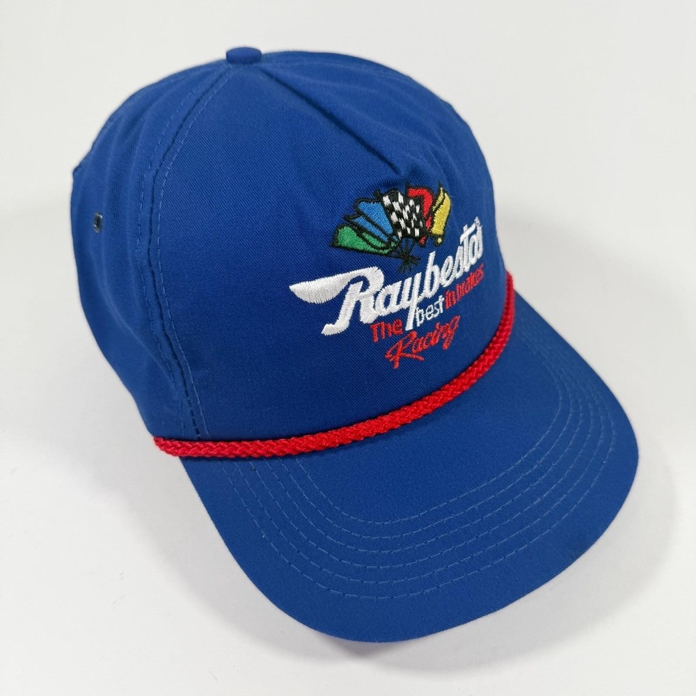 Vintage Raybestos Racing Snapback Hat USA‎ Rope NASCAR 80s/90s Cap